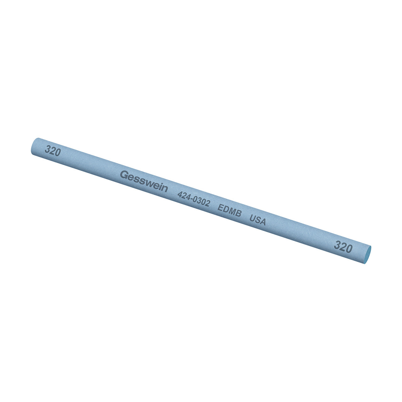 Gesswein® EDM Blue Stones - 1/4" Round x 6", 320 Grit (Pkg. of 6)