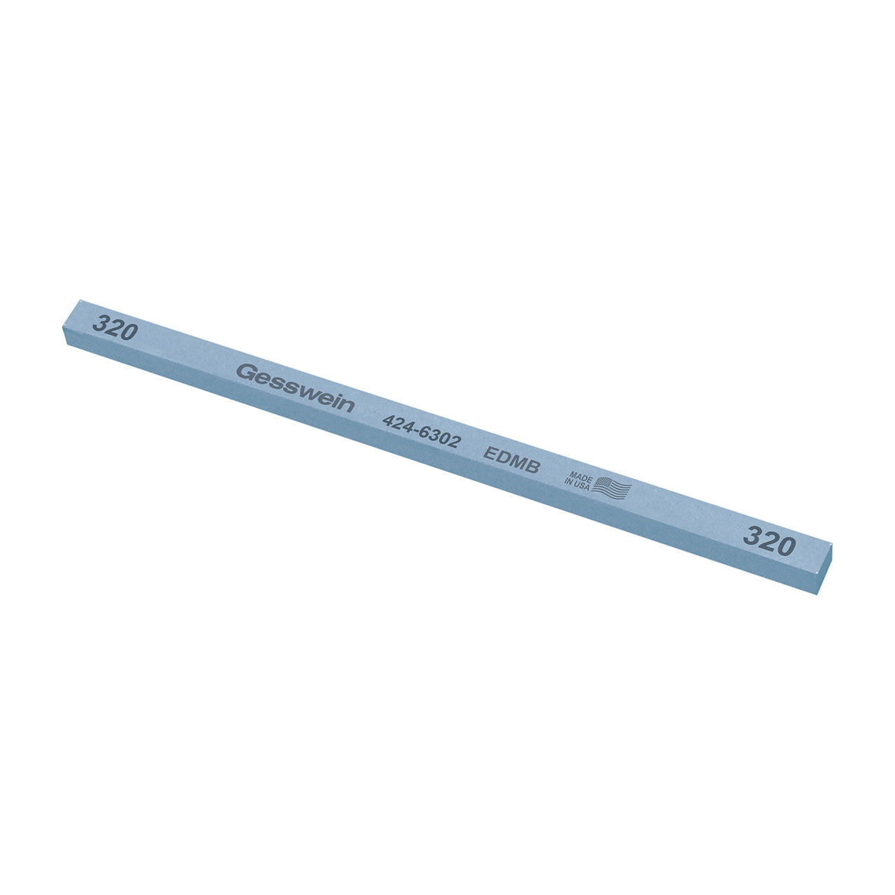 Gesswein® EDM Blue Stones - 1/4" x 1/4" x 6", 320 Grit (Pkg. of 12)