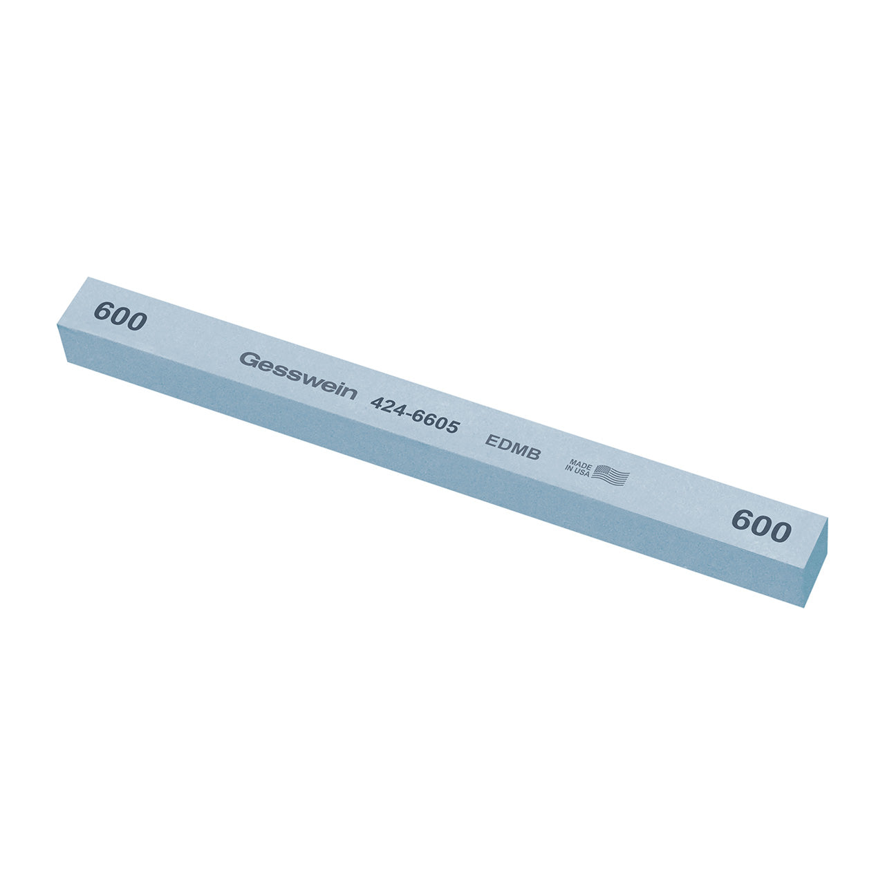 Gesswein® EDM Blue Stones - 1/2" x 1/2" x 6", 600 Grit (Pkg. of 6)