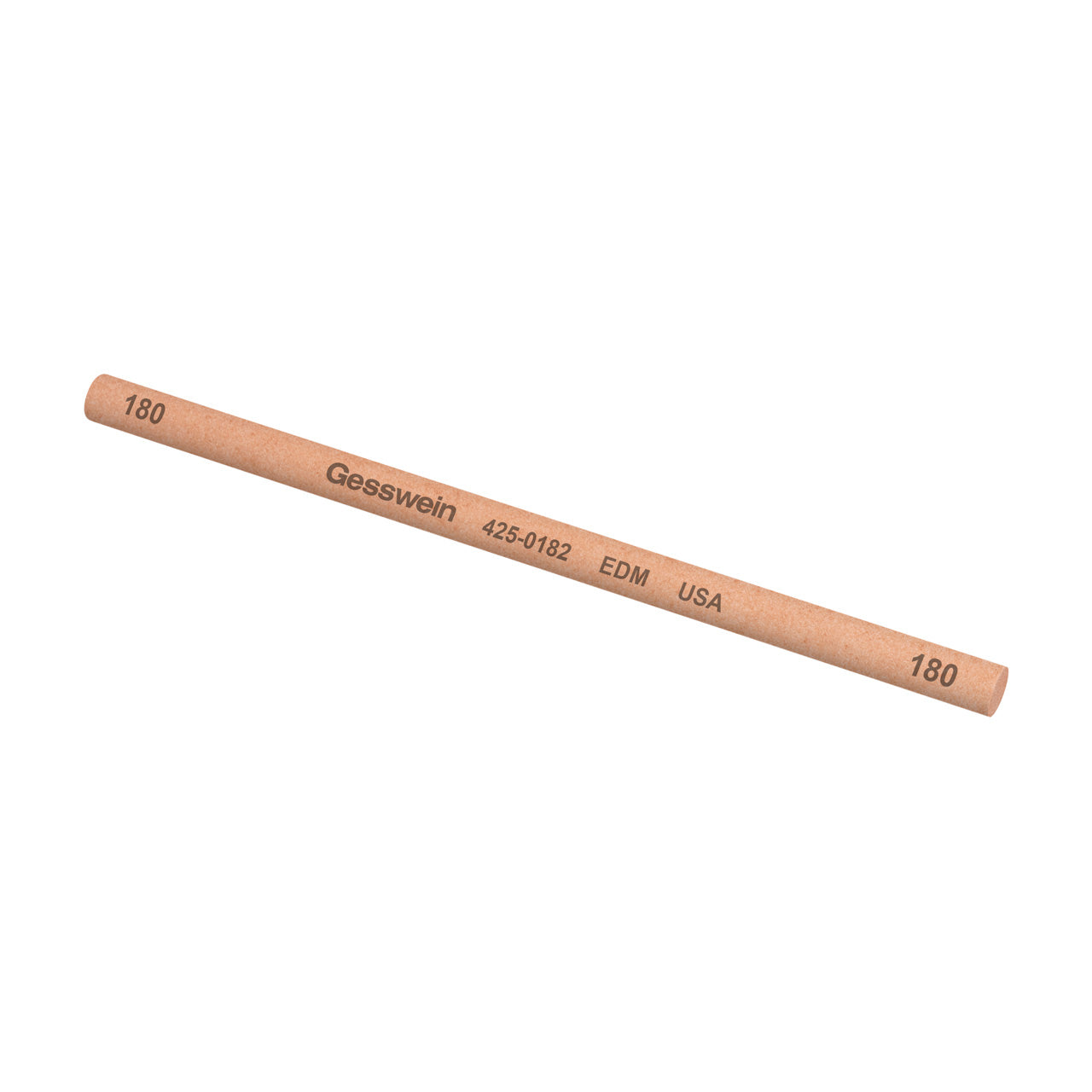 Gesswein® EDM Stones - 1/4" Round x 6", 180 Grit (Pkg. of 6)