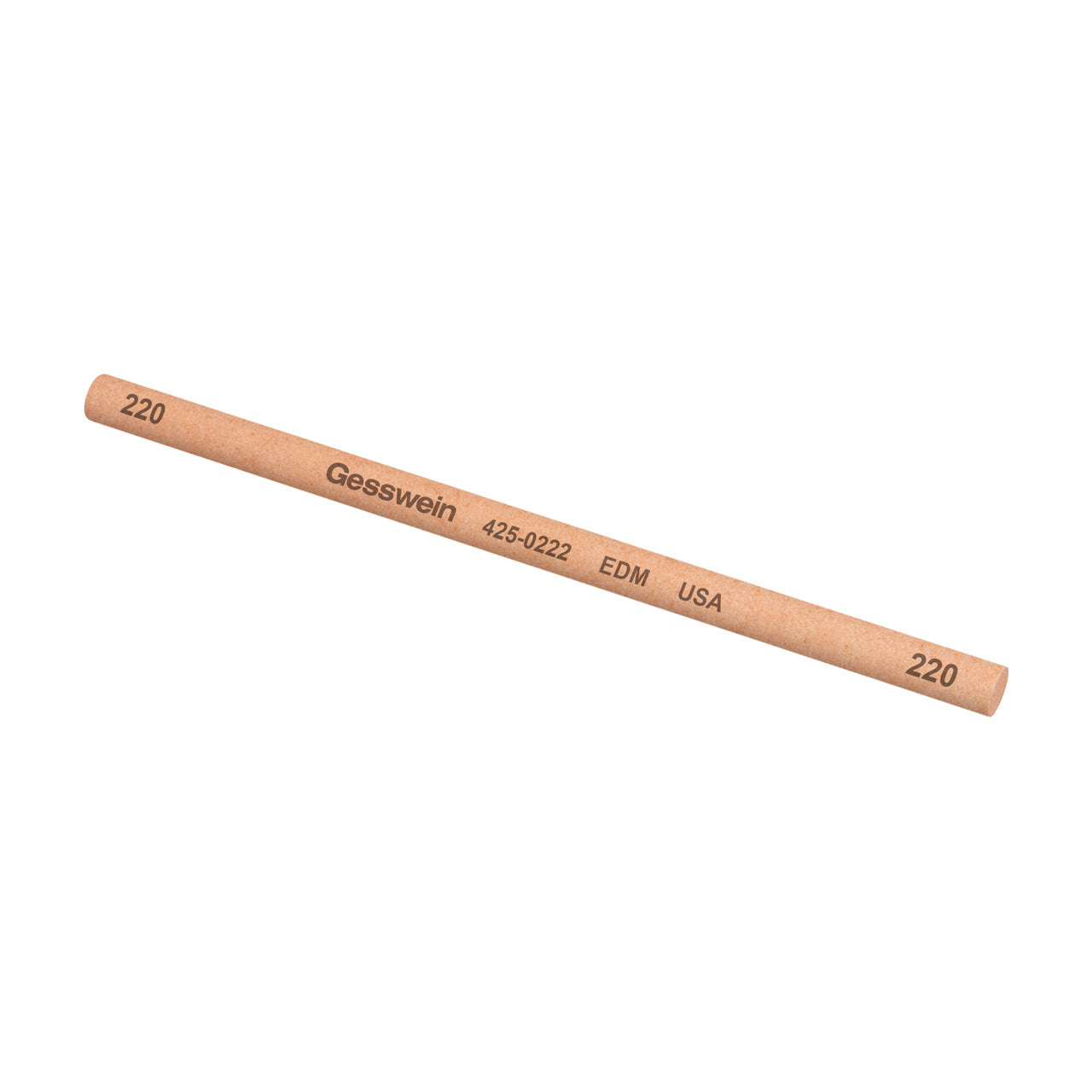 Gesswein® EDM Stones - 1/4" Round x 6", 220 Grit (Pkg. of 6)