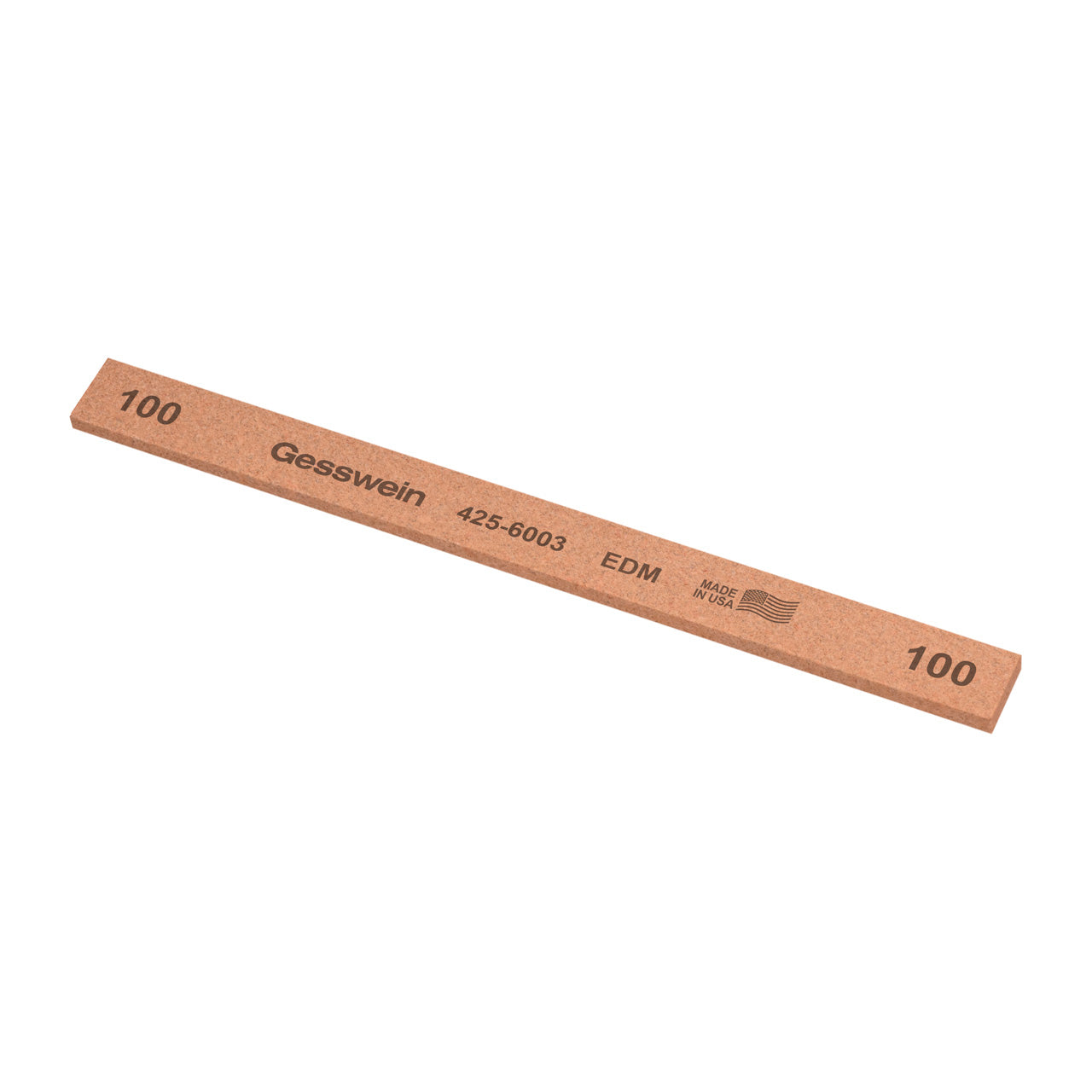 Gesswein® EDM Stones - 1/2" x 1/8" x 6", 100 Grit (Pkg. of 12)