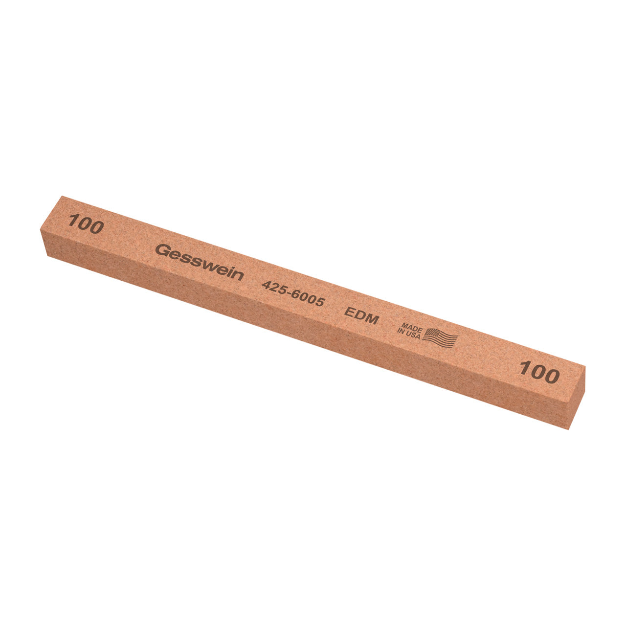 Gesswein® EDM Stones - 1/2" x 1/2" x 6", 100 Grit (Pkg. of 6)