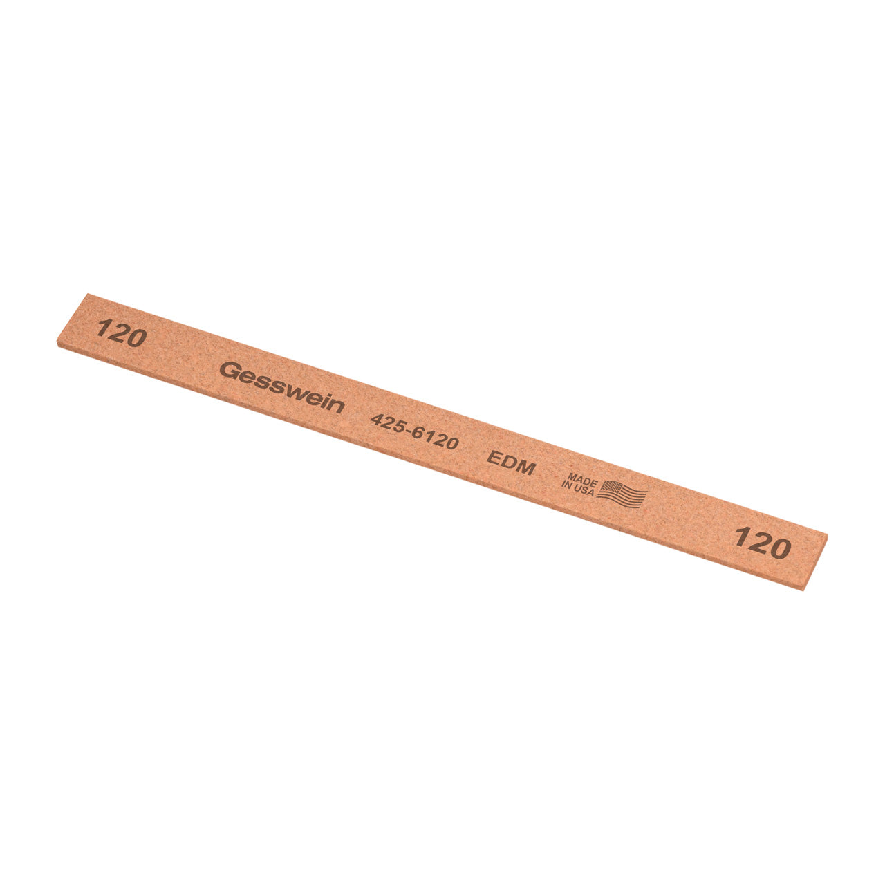 Gesswein® EDM Stones - 1/2" x 1/16" x 6", 120 Grit (Pkg. of 12)