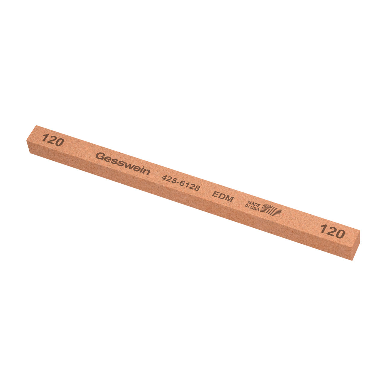 Gesswein® EDM Stones - 3/8" x 3/8" x 6", 120 Grit (Pkg. of 12)