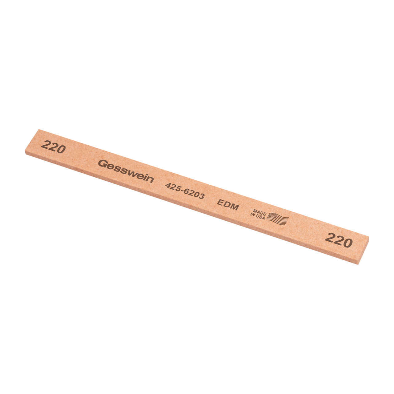 Gesswein® EDM Stones - 1/2" x 1/8" x 6", 220 Grit (Pkg. of 12)