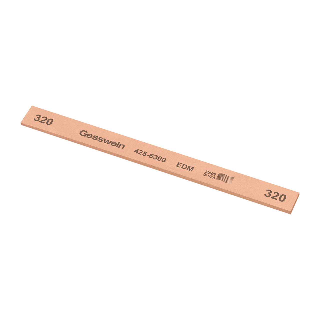 Gesswein® EDM Stones - 1/2" x 1/16" x 6", 320 Grit (Pkg. of 12)