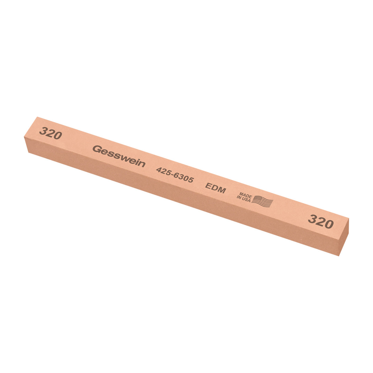 Gesswein® EDM Stones - 1/2" x 1/2" x 6", 320 Grit (Pkg. of 6)
