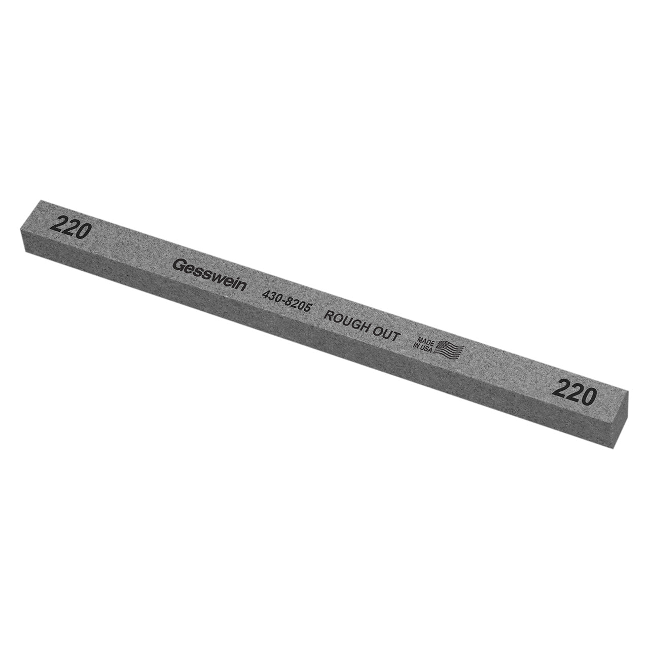 Gesswein® Rough Out Stones - 1/2" x 1/2" x 8", 220 Grit (Pkg. of 12)