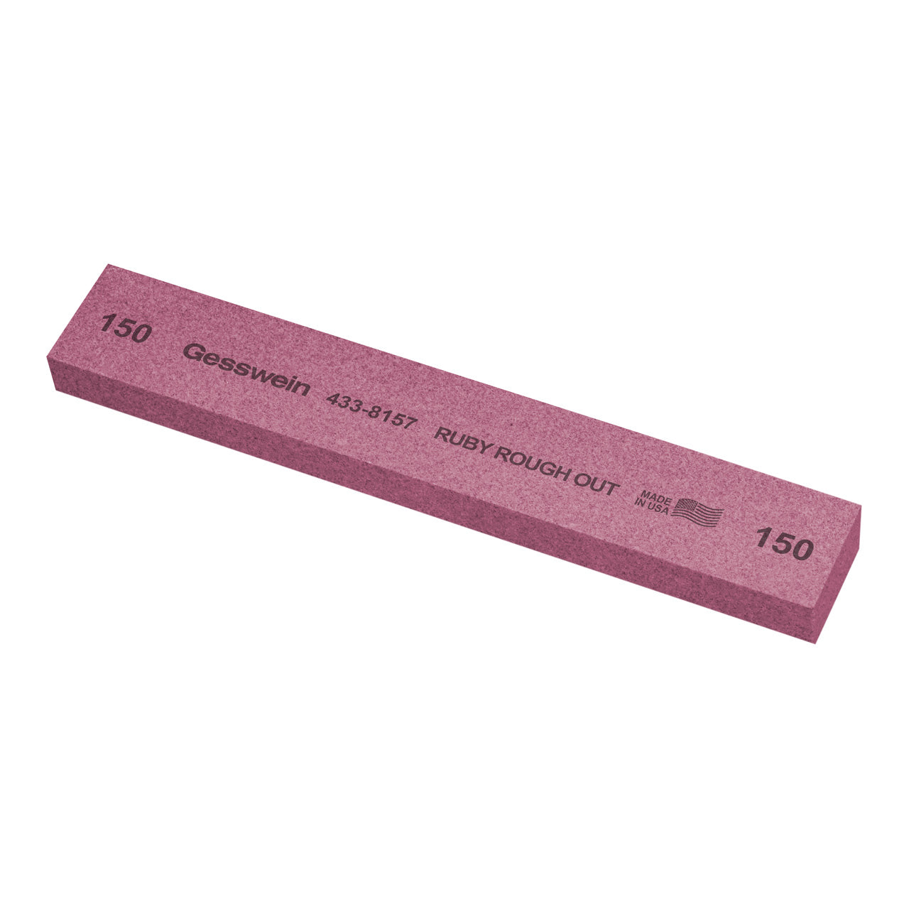 Gesswein® Ruby Rough Out Stones - 1" x 1/2" x 6", 150 Grit (Pkg. of 6)