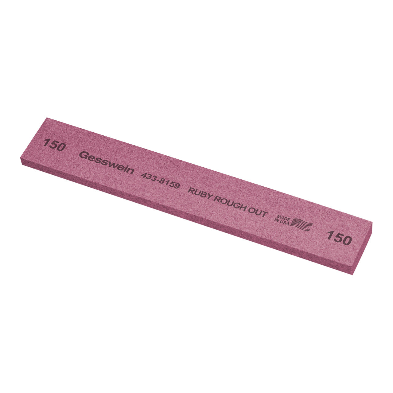Gesswein® Ruby Rough Out Stones - 1" x 1/4" x 6", 150 Grit (Pkg. of 6)