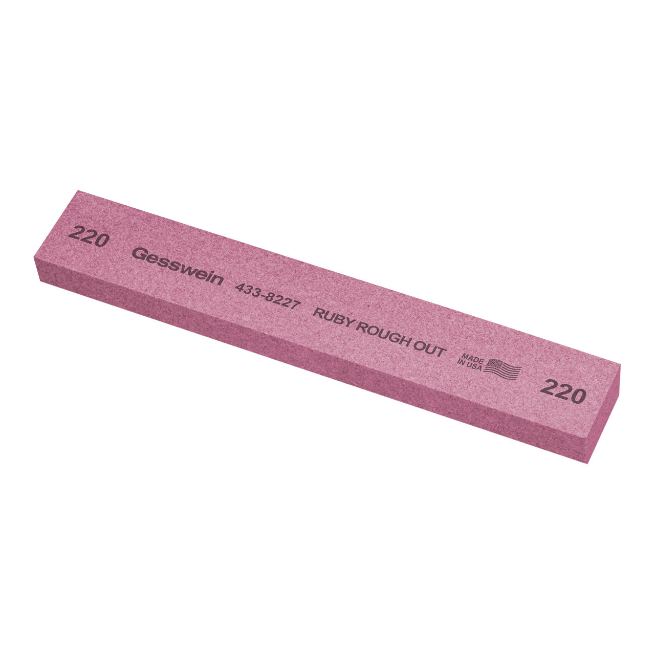 Gesswein® Ruby Rough Out Stones - 1" x 1/2" x 6", 220 Grit (Pkg. of 6)