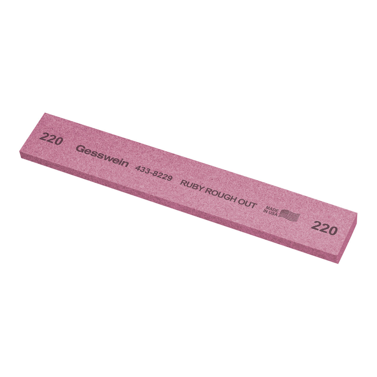 Gesswein® Ruby Rough Out Stones - 1" x 1/4" x 6", 220 Grit (Pkg. of 6)