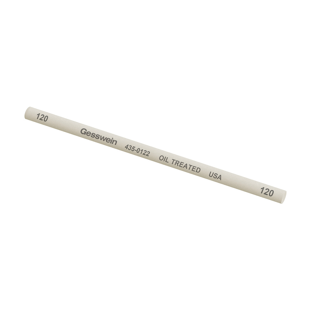 Gesswein® Oil-Treated Stones - 1/4" x 6" Round, 120 Grit (Pkg. of 6)