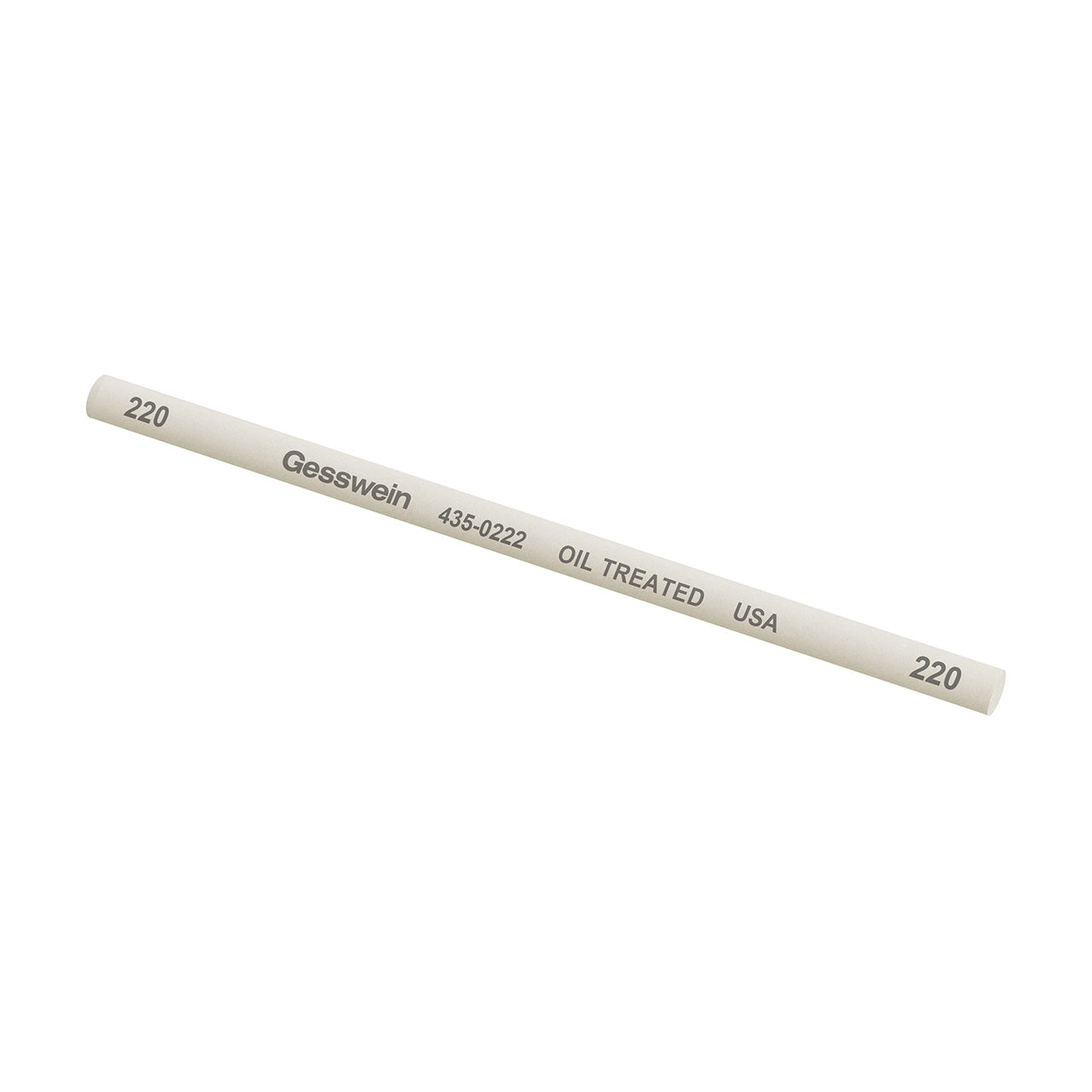 Gesswein® Oil-Treated Stones - 1/4" x 6" Round, 220 Grit (Pkg. of 6)