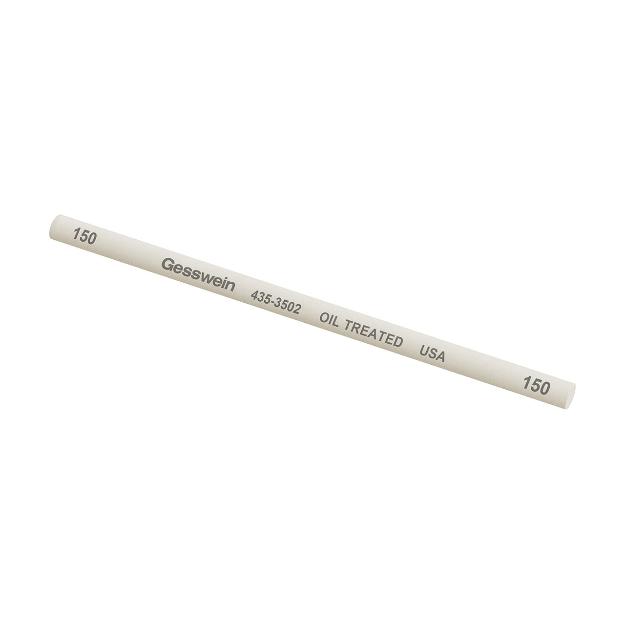 Gesswein® Oil-Treated Stones - 1/4" x 6", Round, 150 Grit (Pkg. of 6)