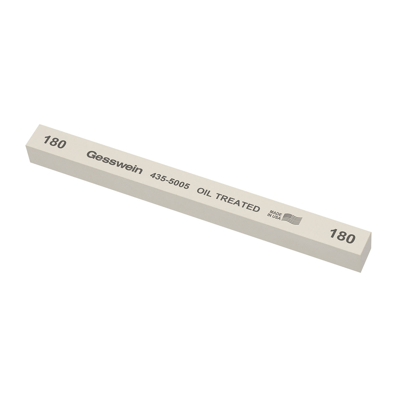 Gesswein® Oil-Treated Stones - 1/2" x 1/2" x 6", 180 Grit (Pkg. of 6)