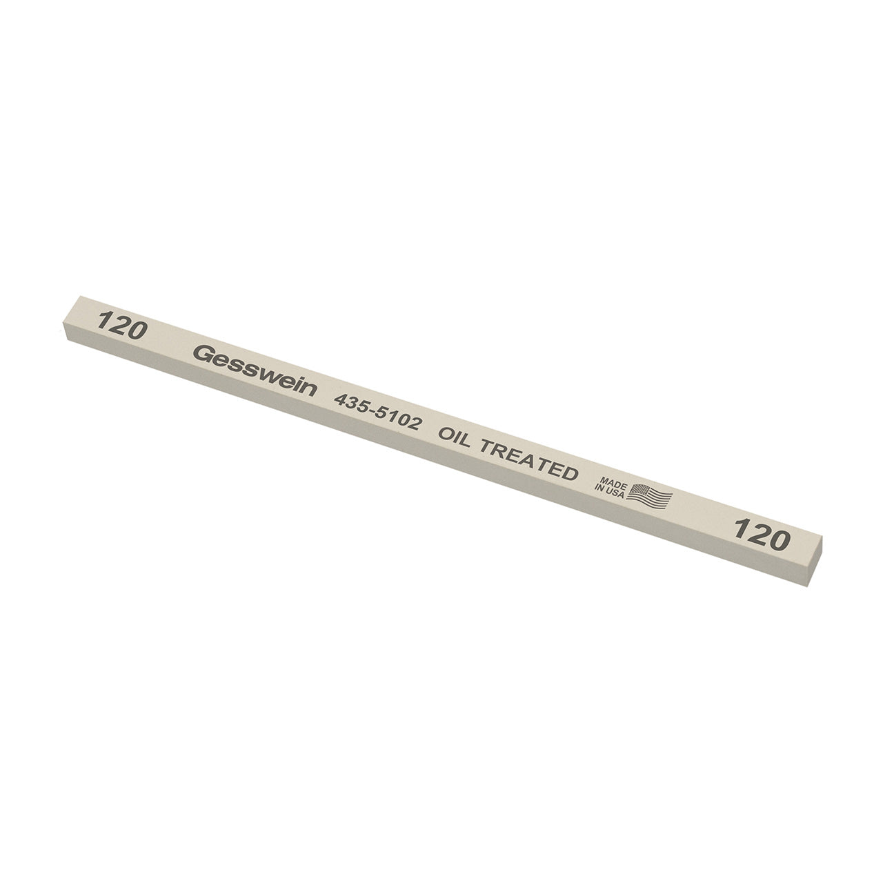 Gesswein® Oil-Treated Stones - 1/4" x 1/4" x 6", 120 Grit (Pkg. of 12)