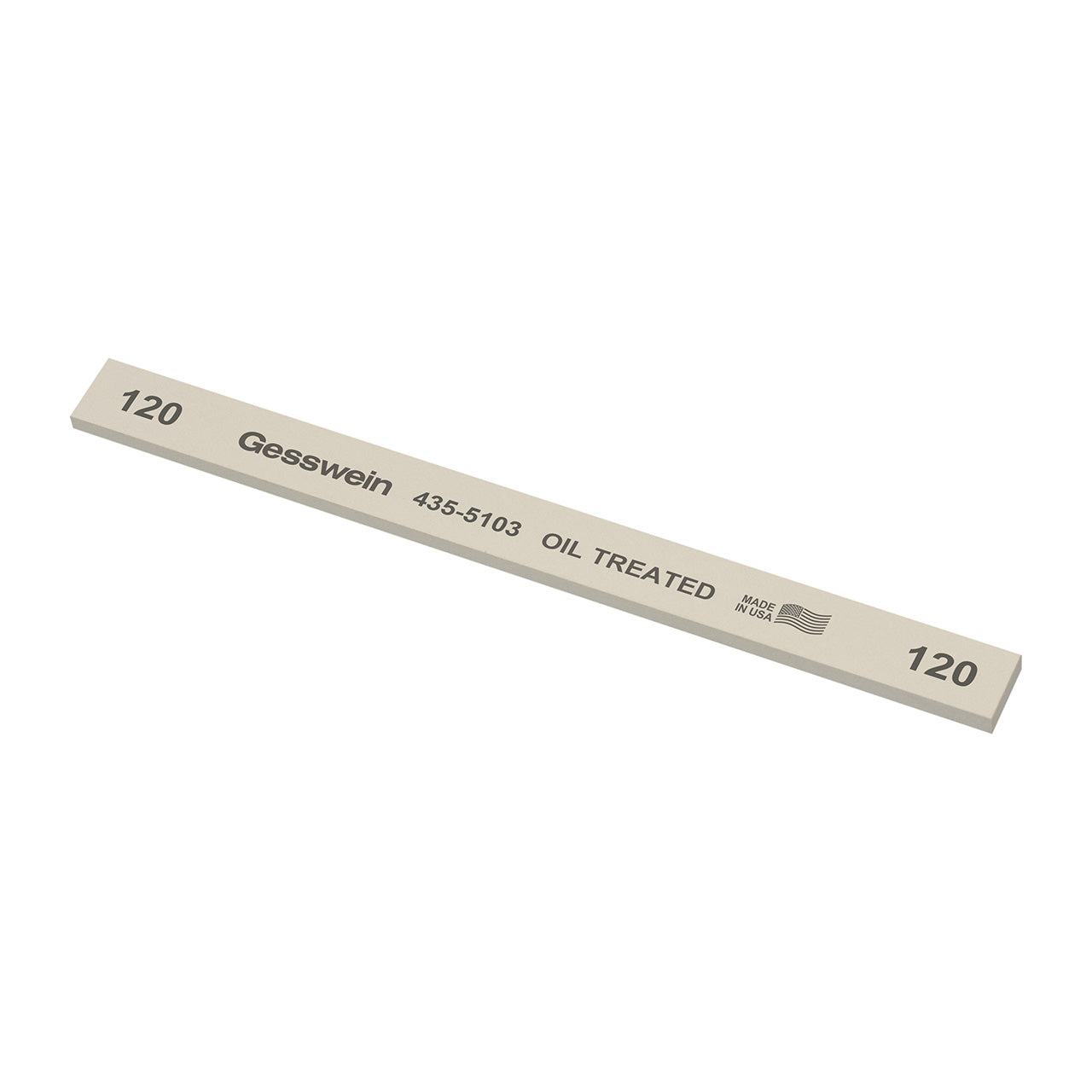 Gesswein® Oil-Treated Stones - 1/2" x 1/8" x 6", 120 Grit (Pkg. of 12)
