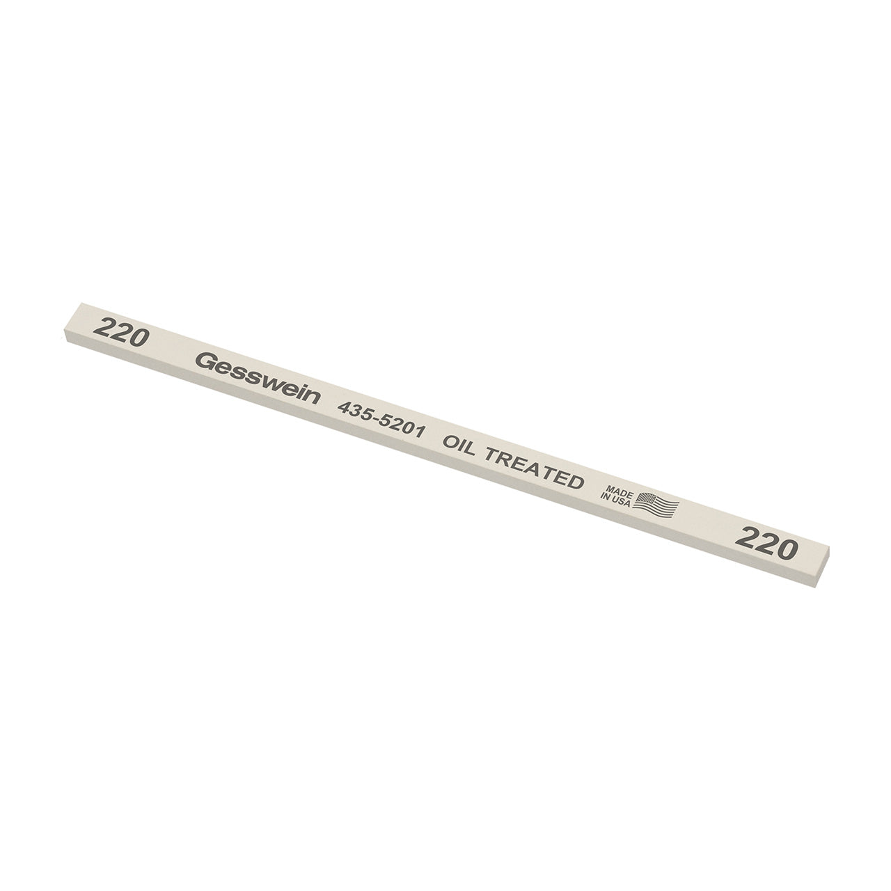 Gesswein® Oil-Treated Stones - 1/4" x 1/8" x 6", 220 Grit (Pkg. of 12)