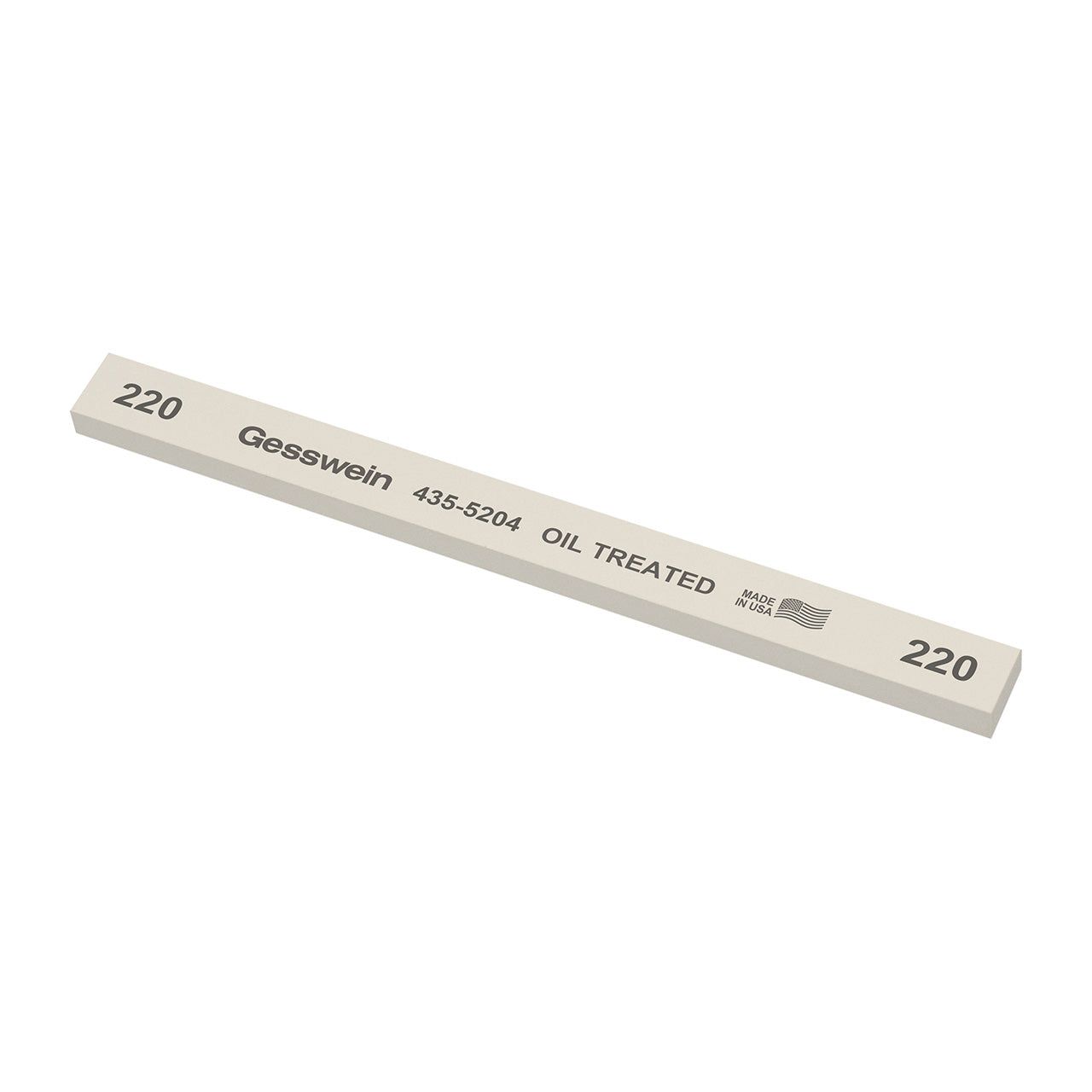 Gesswein® Oil-Treated Stones - 1/2" x 1/4" x 6", 220 Grit (Pkg. of 12)