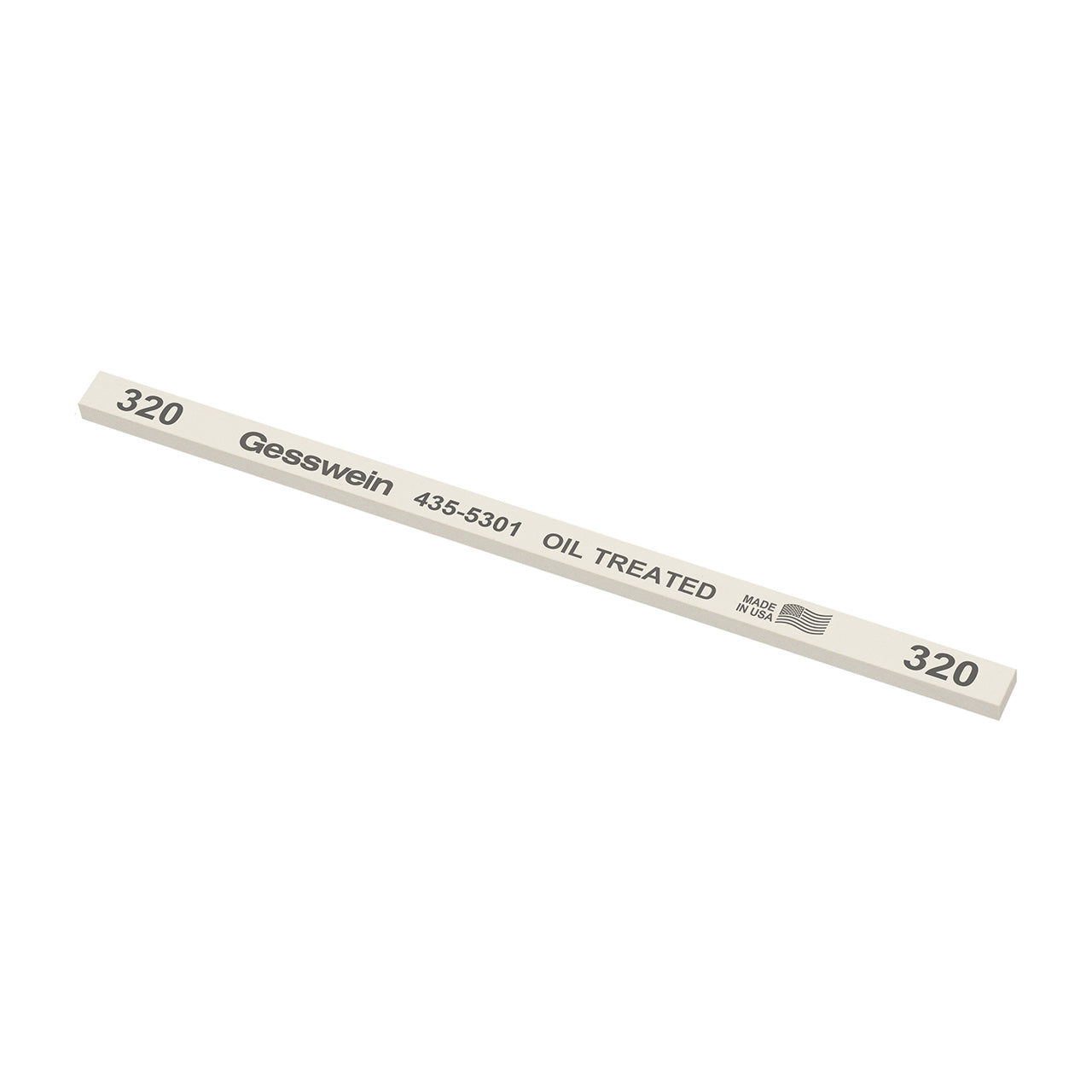 Gesswein® Oil-Treated Stones - 1/4" x 1/8" x 6", 320 Grit (Pkg. of 12)