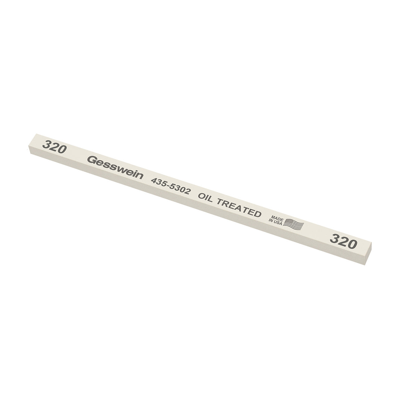 Gesswein® Oil-Treated Stones - 1/4" x 1/4" x 6", 320 Grit (Pkg. of 12)