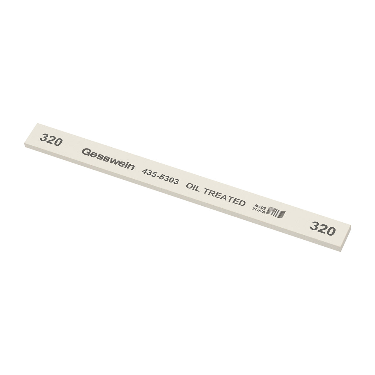 Gesswein® Oil-Treated Stones - 1/2" x 1/8" x 6", 320 Grit (Pkg. of 12)