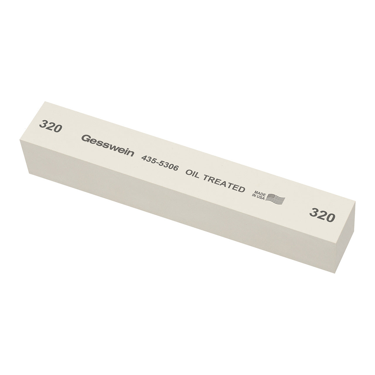 Gesswein® Oil-Treated Stones - 1" x 1" x 6", 320 Grit (Pkg. of 6)
