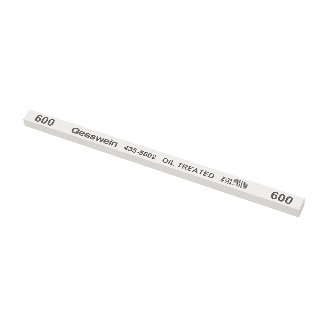 Gesswein® Oil-Treated Stones - 1/4" x 1/4" x 6", 600 Grit (Pkg. of 12)