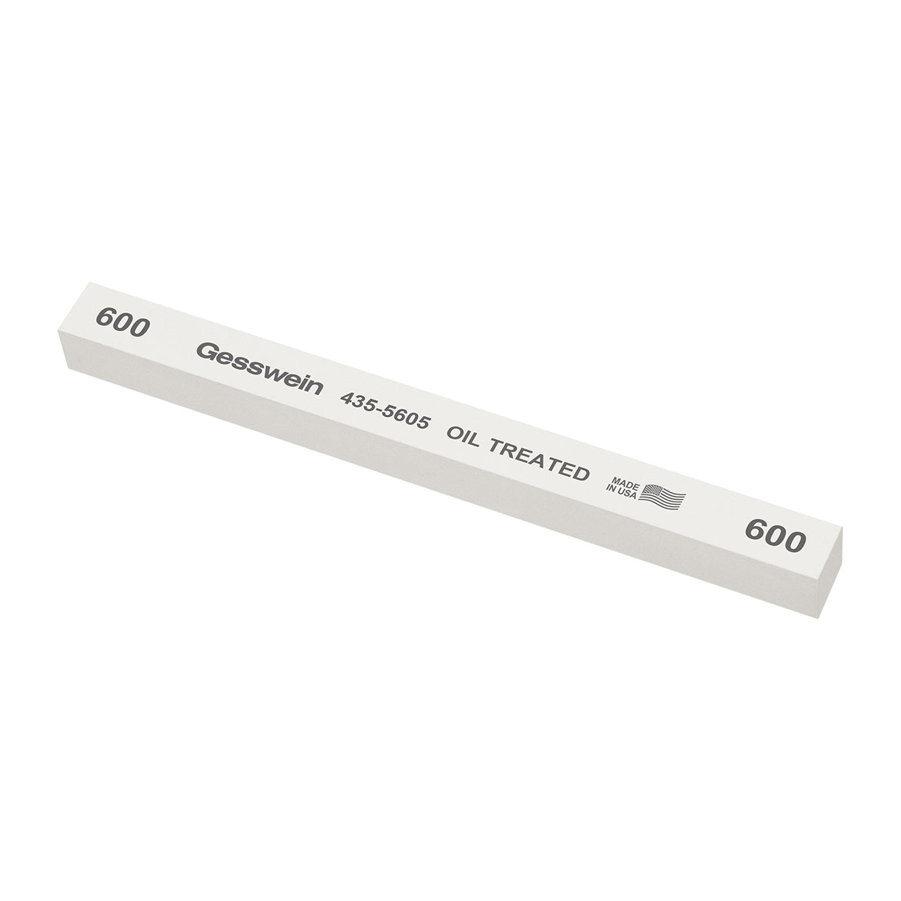 Gesswein® Oil-Treated Stones - 1/2" x 1/2" x 6", 600 Grit (Pkg. of 6)