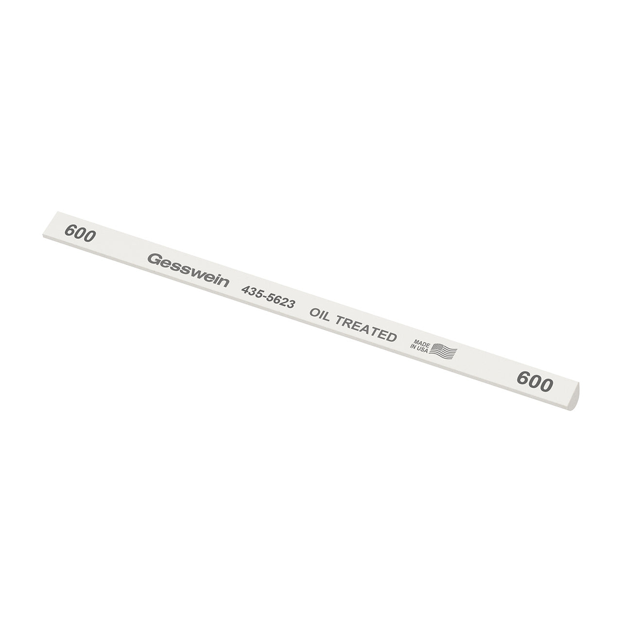 Gesswein® Oil-Treated Stones - 1/4" x 6" Hybrid, 600 Grit (Pkg. of 12)