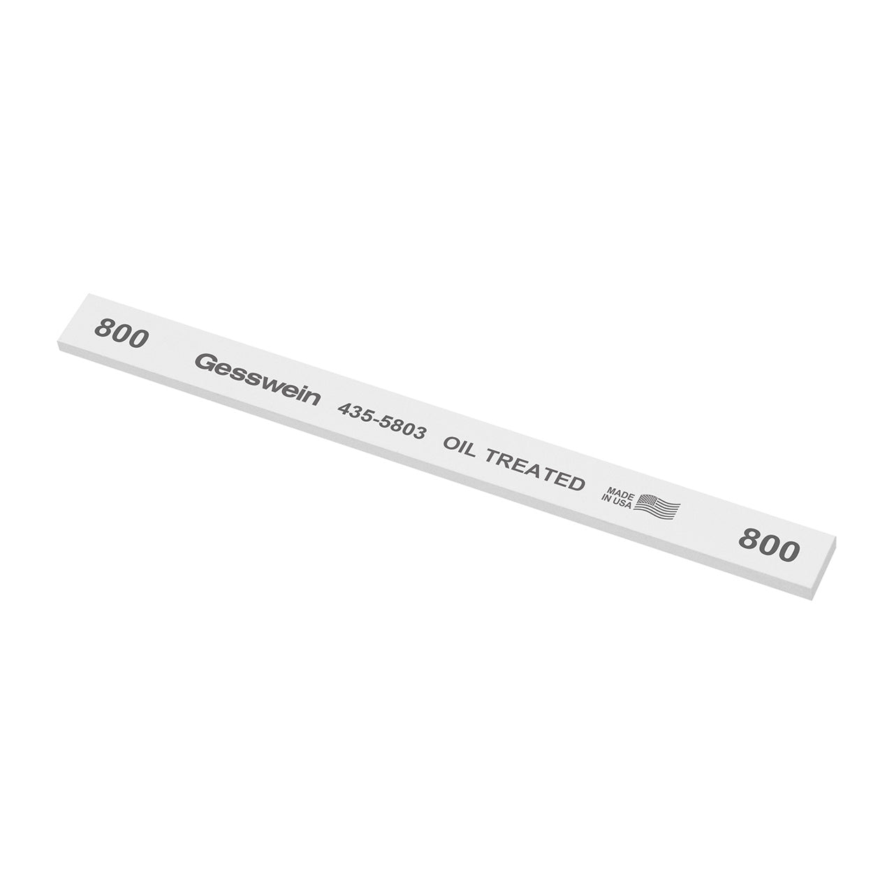 Gesswein® Oil-Treated Stones - 1/2" x 1/8" x 6", 800 Grit (Pkg. of 12)