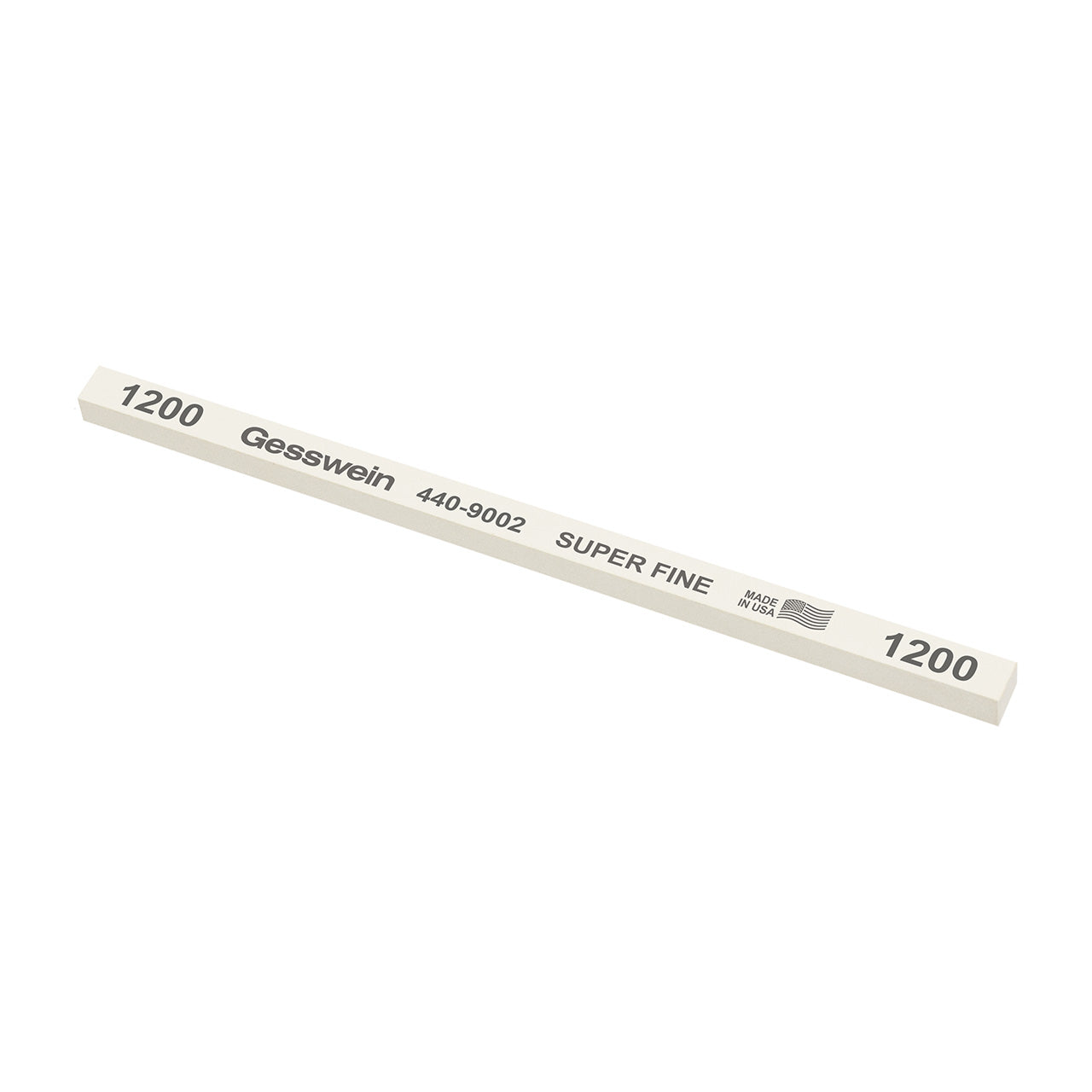 Gesswein® Super Fine Stones - 1/4" x 1/4" x 6", 1200 Grit (Pkg. of 12)