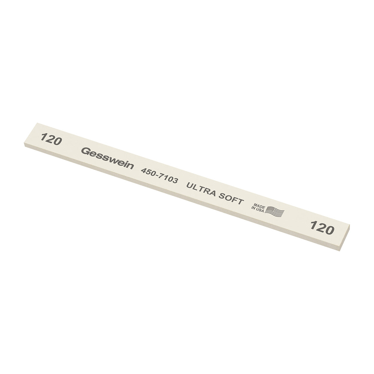 Gesswein® Ultra-Soft Stones - 1/2" x 1/8" x 6", 120 Grit (Pkg. of 12)