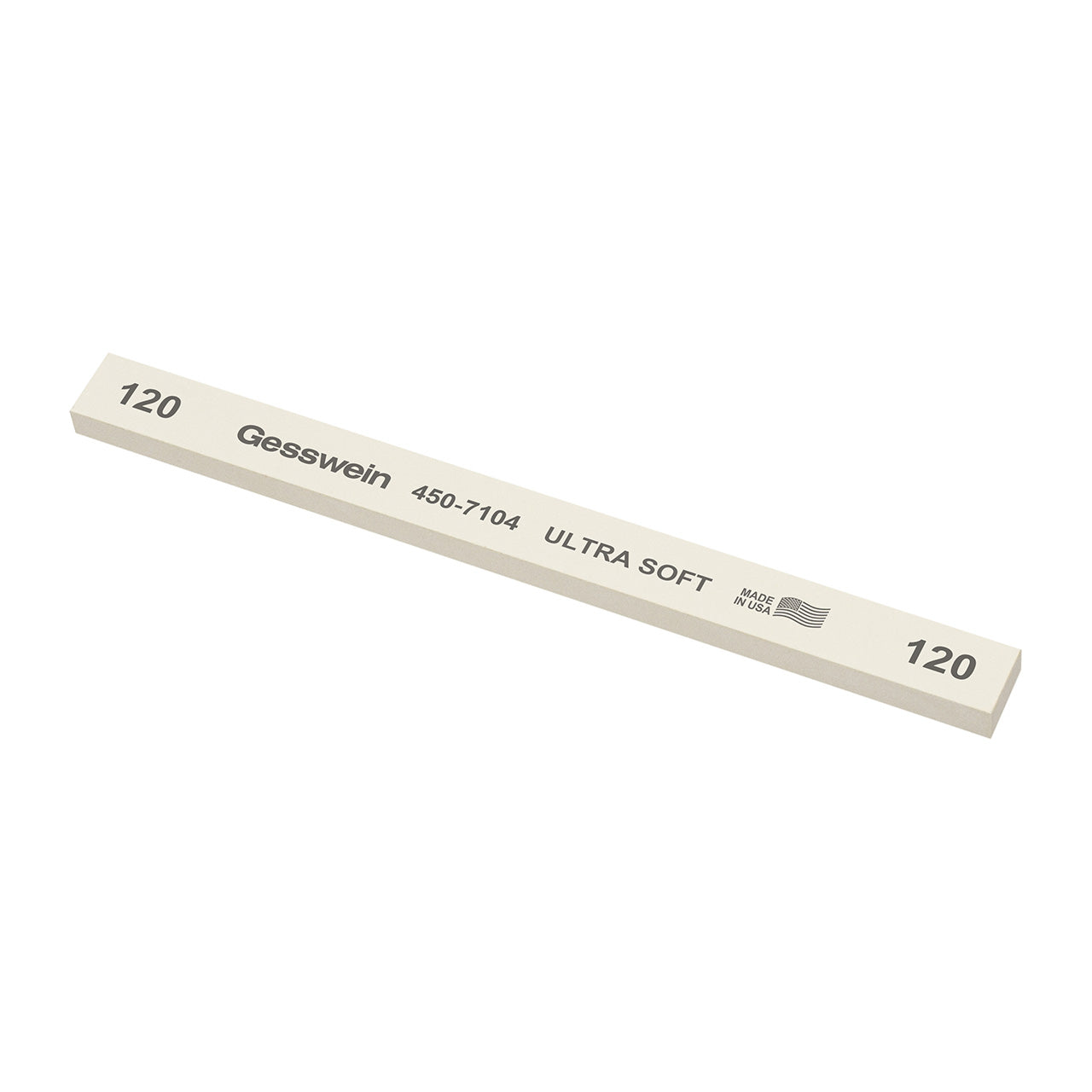 Gesswein® Ultra-Soft Stones - 1/2" x 1/4" x 6", 120 Grit (Pkg. of 12)