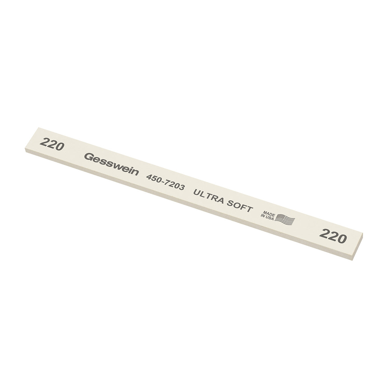 Gesswein® Ultra-Soft Stones - 1/2" x 1/8" x 6", 220 Grit (Pkg. of 12)