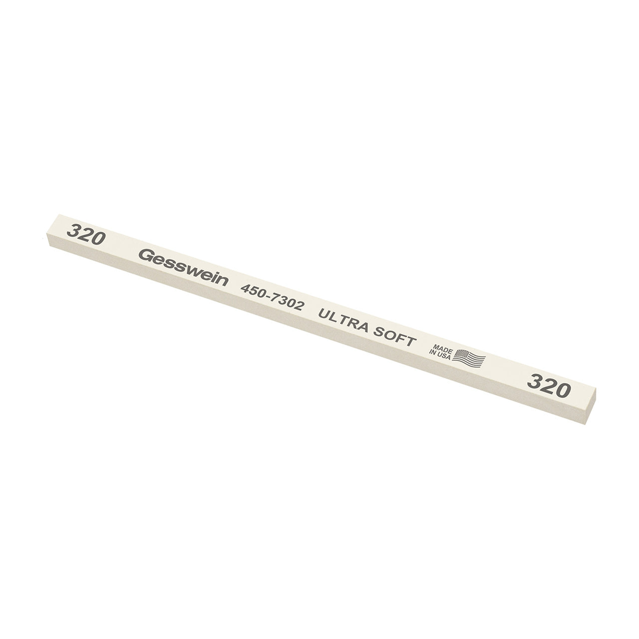 Gesswein® Ultra-Soft Stones - 1/4" x 1/4" x 6", 320 Grit (Pkg. of 12)