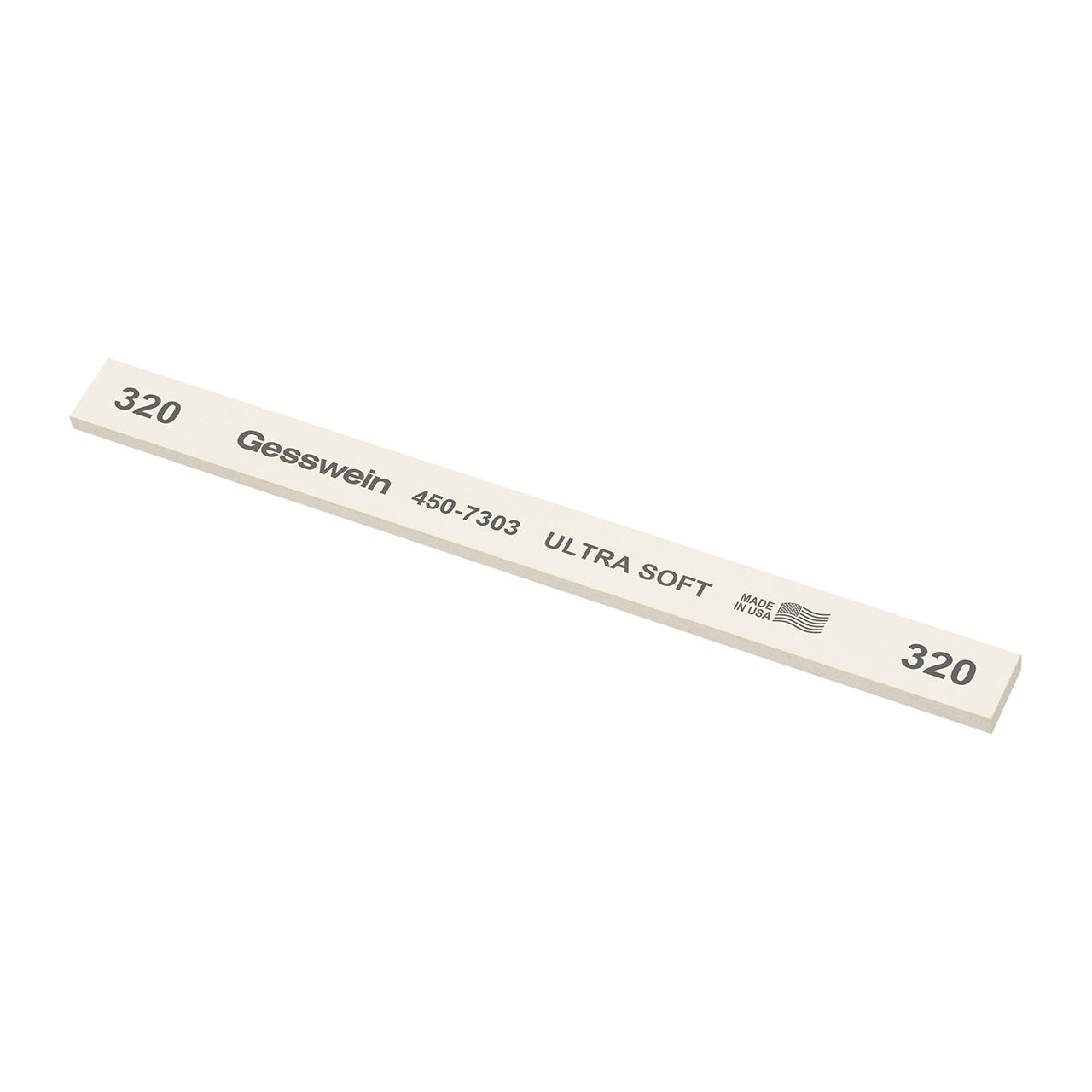 Gesswein® Ultra-Soft Stones - 1/2" x 1/8" x 6", 320 Grit (Pkg. of 12)