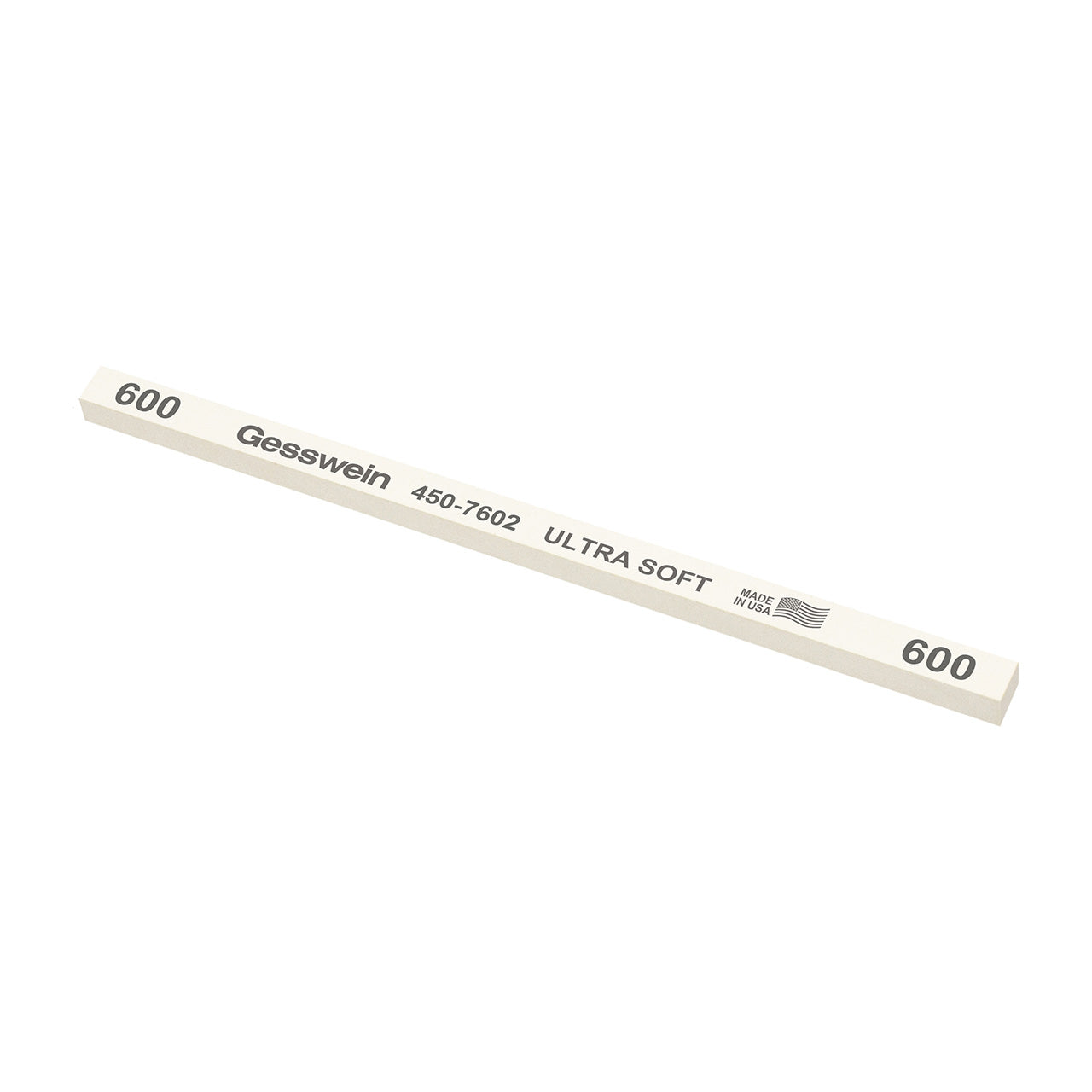 Gesswein® Ultra-Soft Stones - 1/4" x 1/4" x 6", 600 Grit (Pkg. of 12)