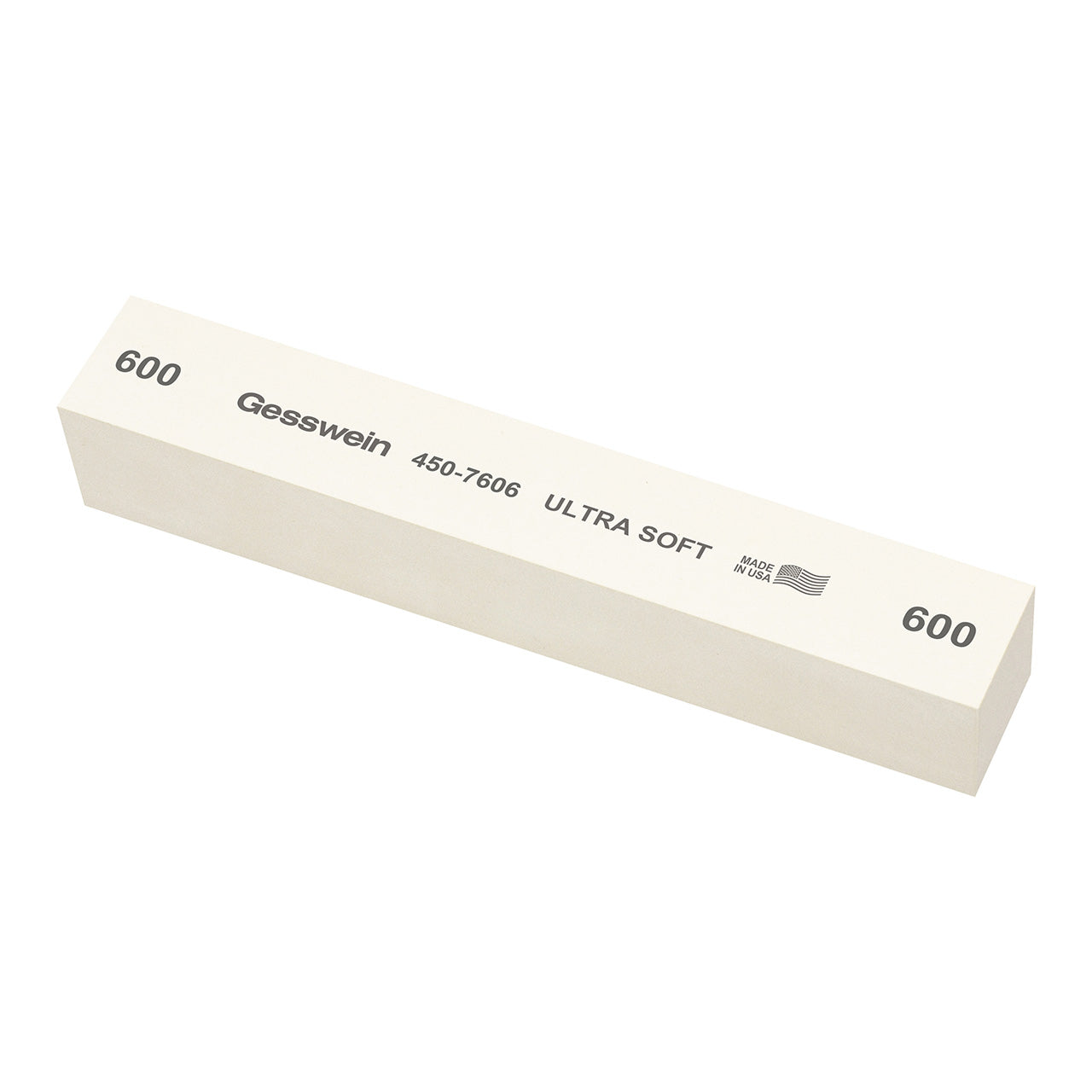 Gesswein® Ultra-Soft Stones - 1" x 1" x 6", 600 Grit (Pkg. of 6)