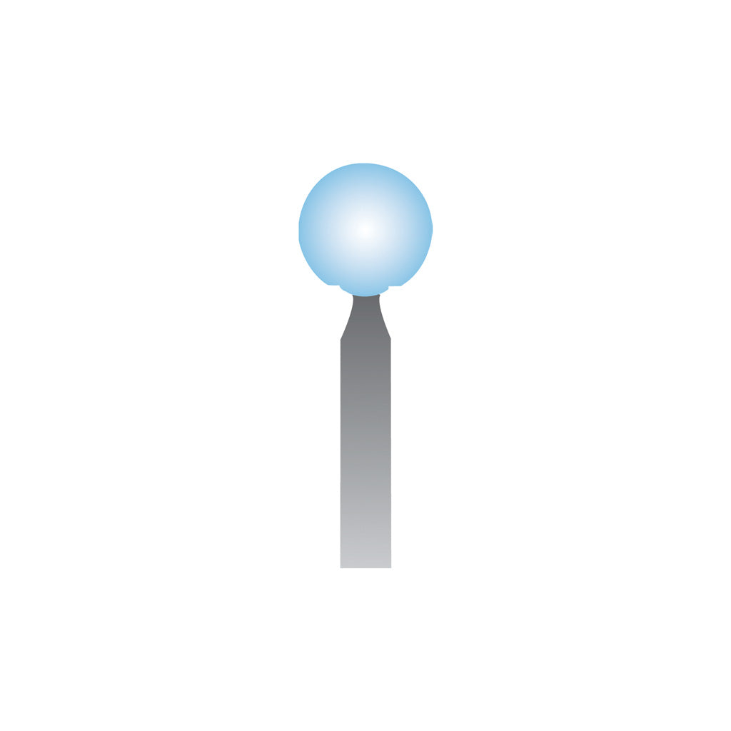 B125 Light Blue Mounted Points 3mm Shank (Pkg of 24)