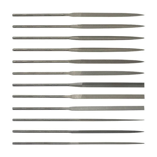 Grobet USA® 16cm Cut 4 Swiss Pattern Needle File Set