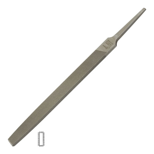 Grobet USA® American Pattern Files - Flat (End Tapered) - 8" Bastard Cut