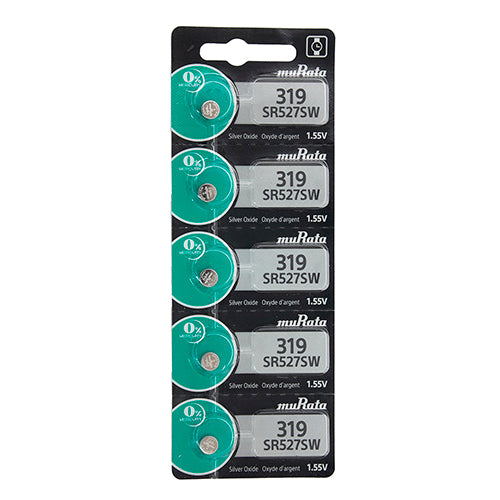 Sony® Murata Silver Oxide Watch Batteries - 319 (Pkg. of 5)