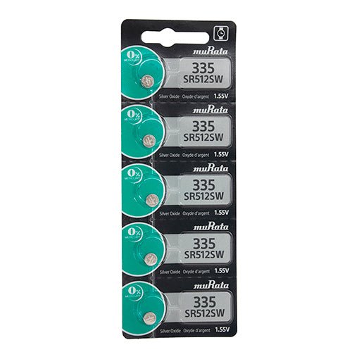 Sony® Murata Silver Oxide Watch Batteries - 335 (Pkg. of 5)
