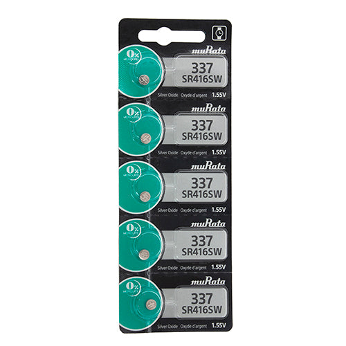 Sony® Murata Silver Oxide Watch Batteries - 337 (Pkg. of 5)