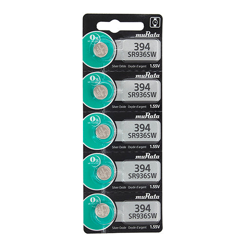 Sony® Murata Silver Oxide Watch Batteries - 394 (Pkg. of 5)