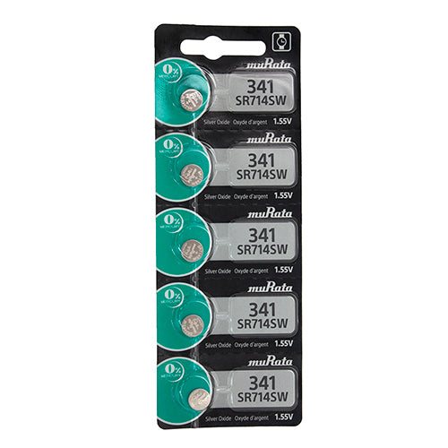 Sony® Murata Silver Oxide Watch Batteries - 341 (Pkg. of 5)