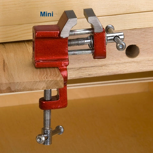 Gazaar 50mm Mini Aluminum Flat Vise - Drill Press & Bench Clamping Tool (Red) - View #10